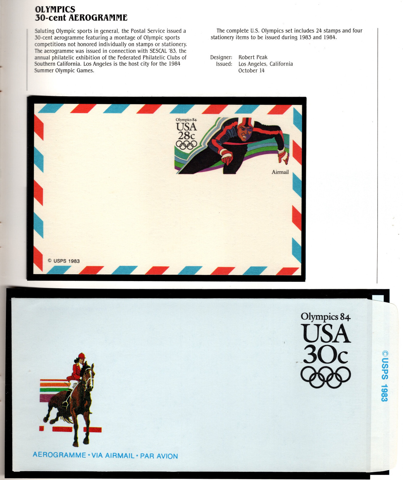 USA 1983 USPS MINT SET OF DEFINITIVE STAMPS & POSTAL STATIONERY COMPLETE MNH