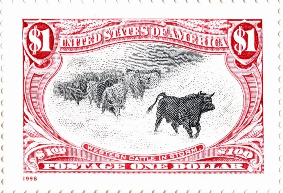 USA 1998 RE-ISSUE 1898 TRANS-MISSISSIPPI STAMP 9 STAMPS $1.00 SCOTT 3210 MNH
