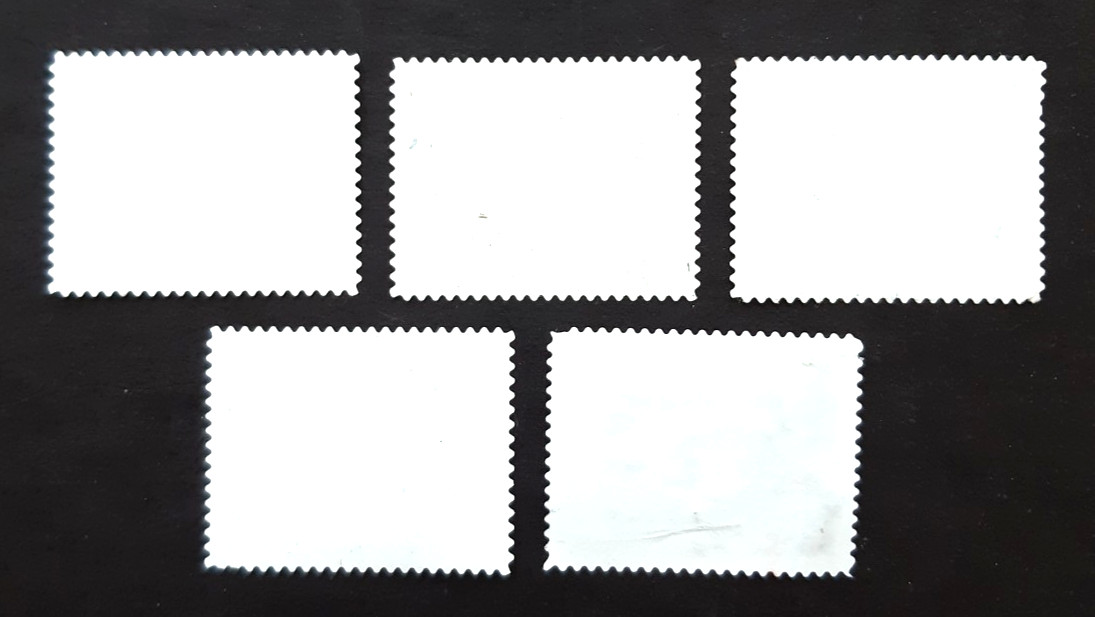 🔥5 US PRIORITY MAIL High Value Stamps ~ AMERICAN LANDMARKS ~ Used, Off Paper XF
