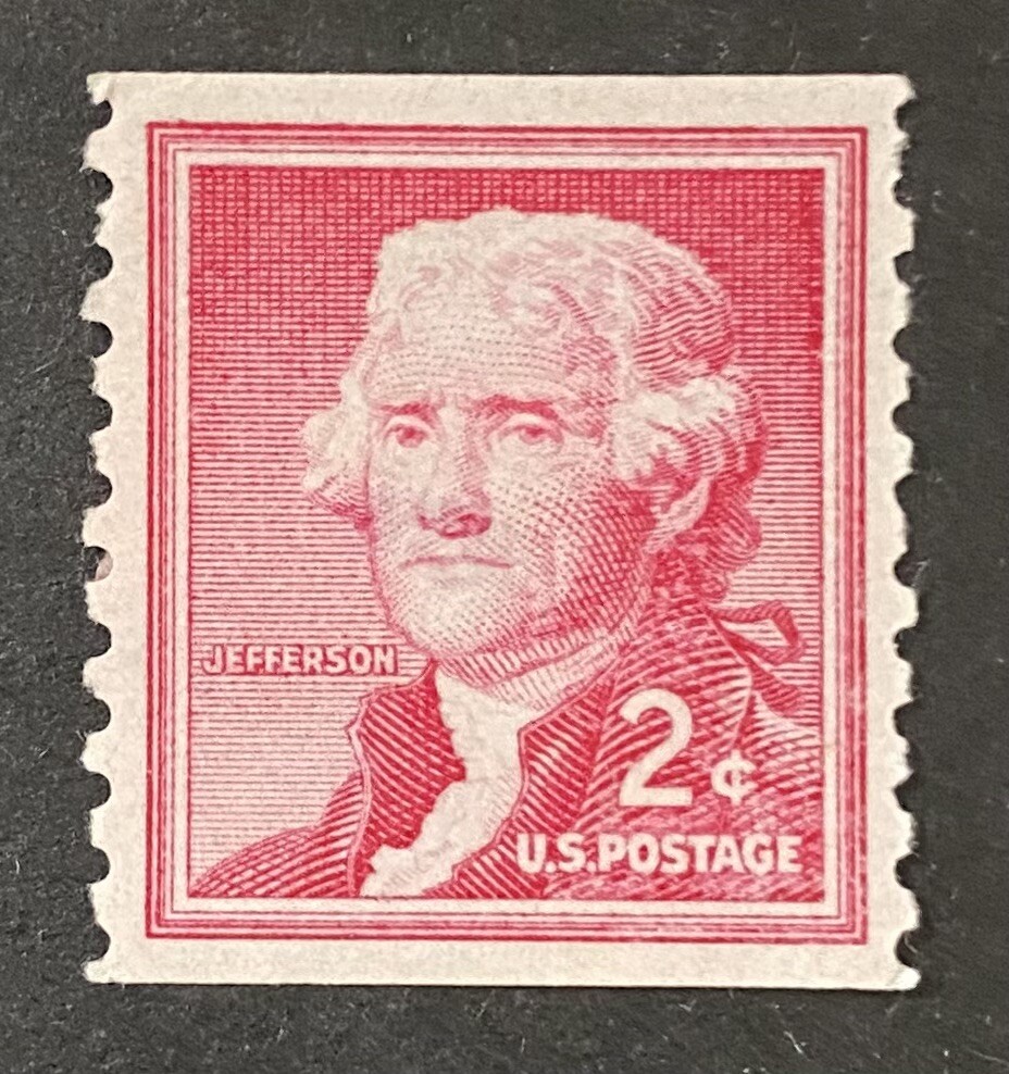 US 1954 Thomas Jefferson 2 Cents SC# 1055 MH