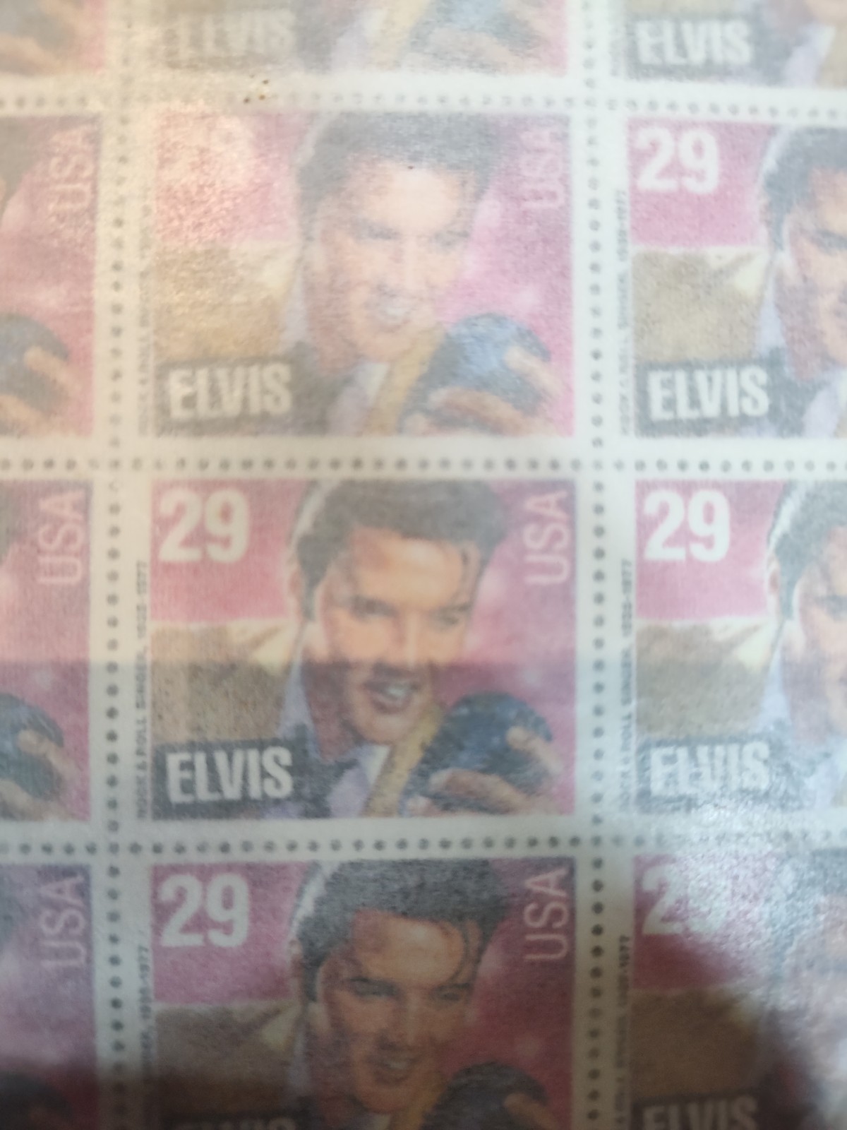 United States 29¢ Elvis Presley Postage Stamp #2721 Full Sheet