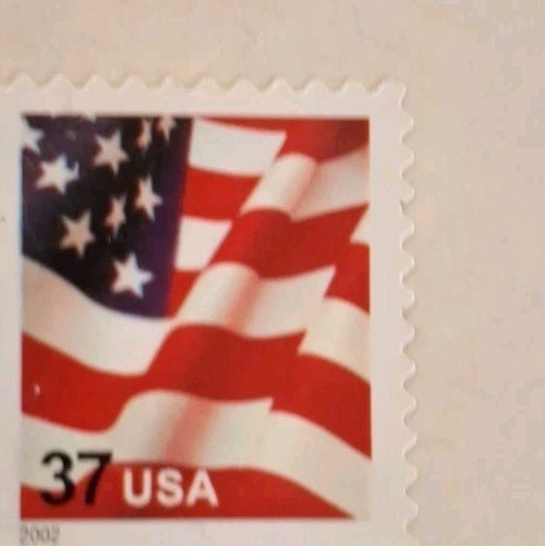 2002 U.S. 37 Cent Flag Stamp