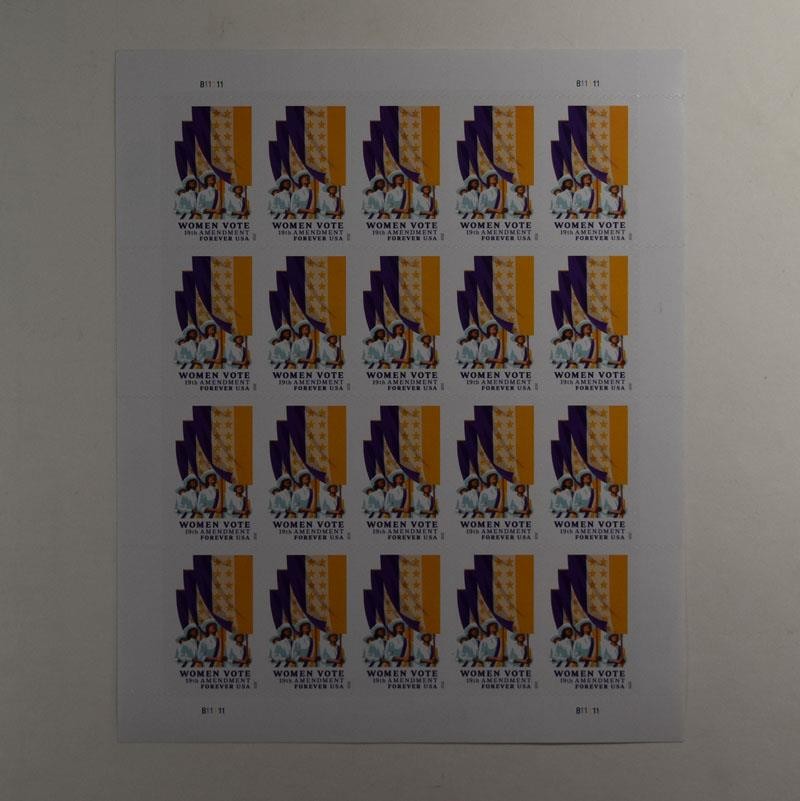 US SCOTT 5523 WOMENS VOTE SHEET OF 20 — FOREVER STAMPS MNH