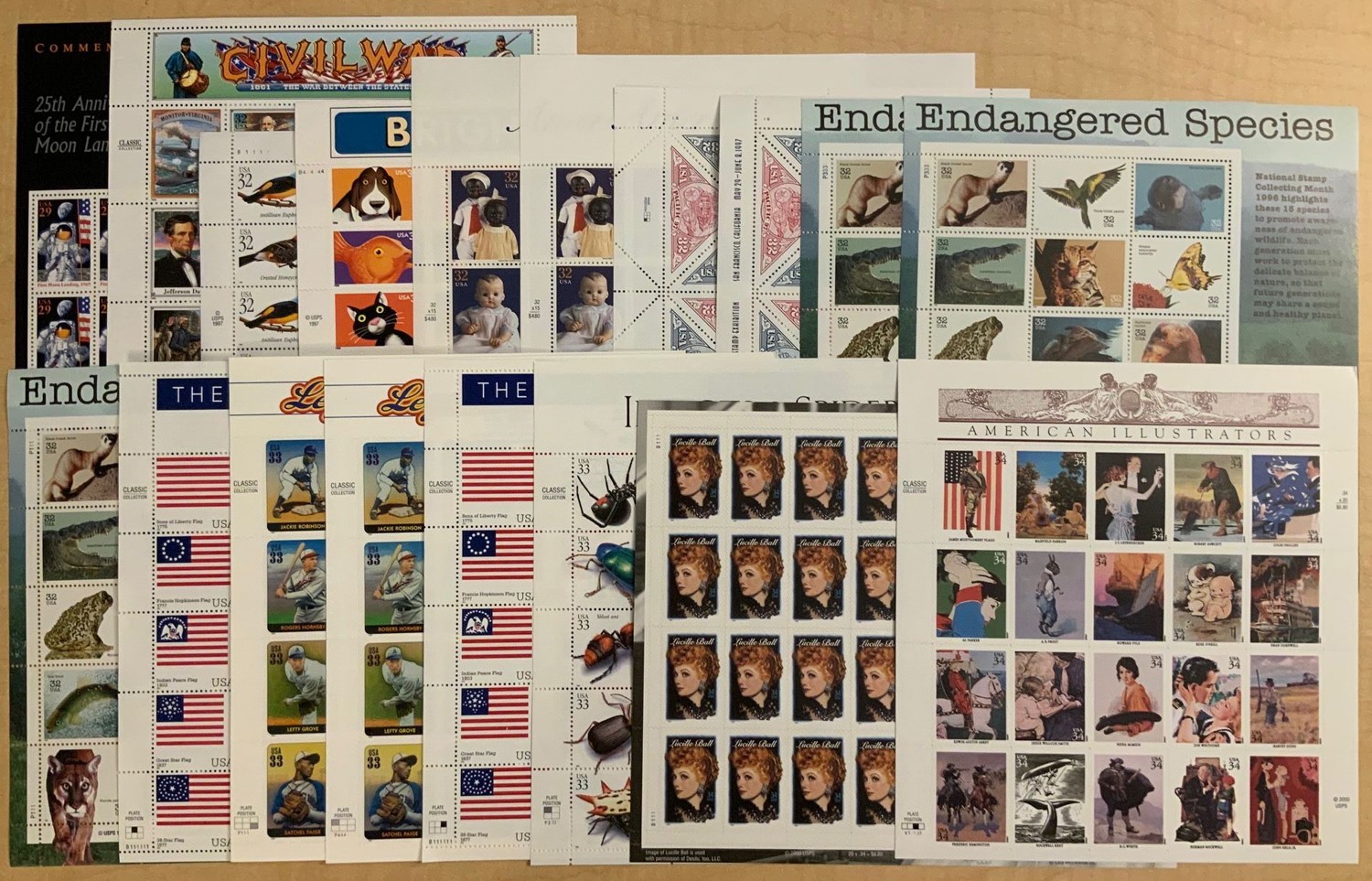 29¢-42¢ Discounted Postage Sheet Lot – Face Value $184.60 – Stuart Katz