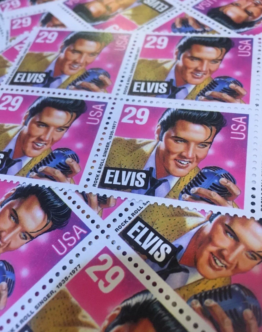10 Elvis Stamps For Holiday, Wedding And Valentine Mail