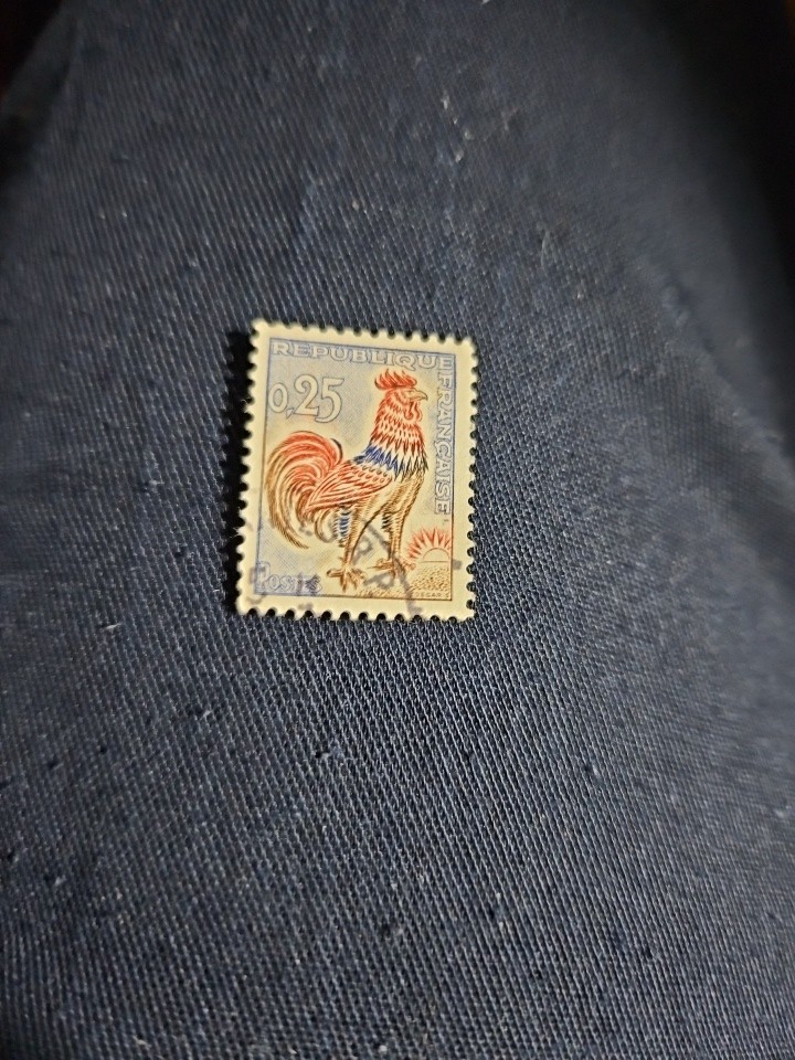 1962 France Postage Stamp Gallic Rooster