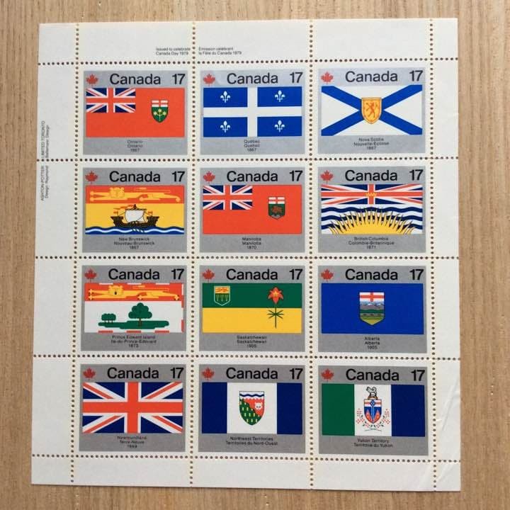 Brand New Unused Rare 1979 Canada Day Commemorative Stamp Sheet for Collectors