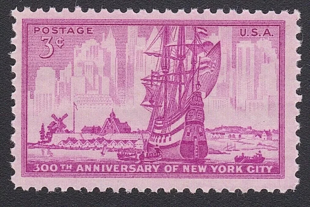 USA 1953 – New York City – 300th Anniversary – MNH Collectible Stamp – Sc. #1027