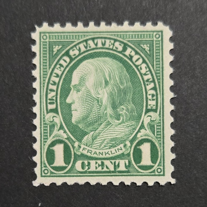 United States 1 Cent Green Benjamin Franklin Mint Never Hinged Stamp