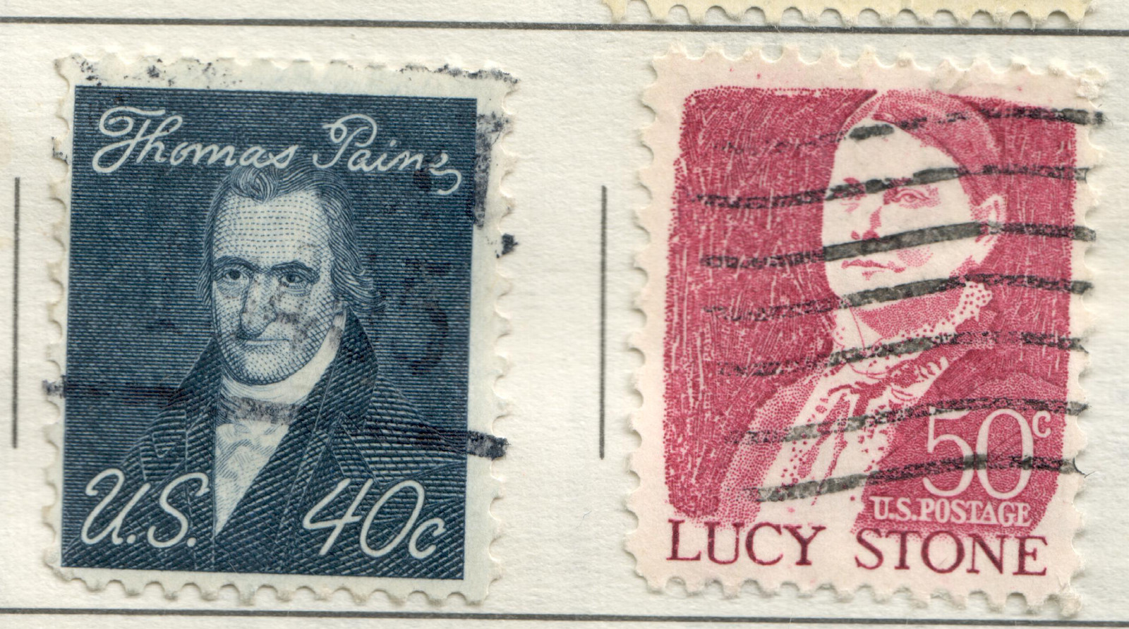 USA – 1968 Prominent Americans #10 – Paine and Stone