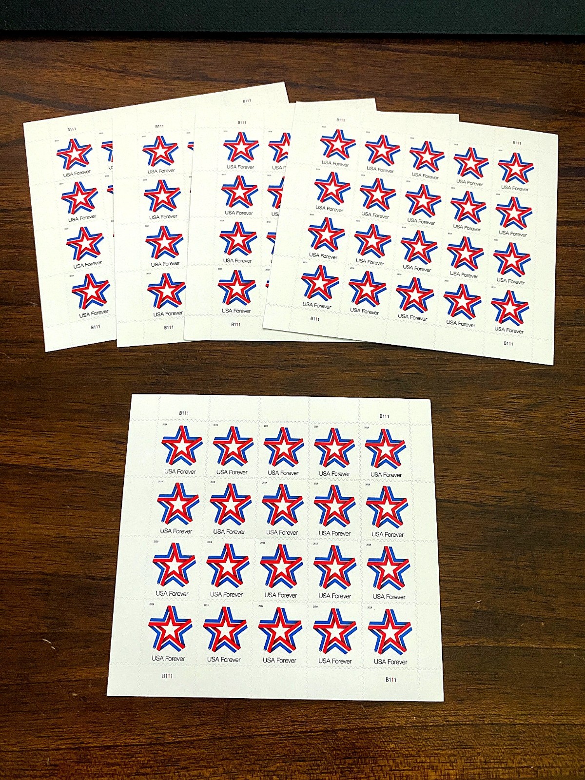 100 Genuine USPS Forever Stamps Unused 5 Sheets of 20 Booklet of 100