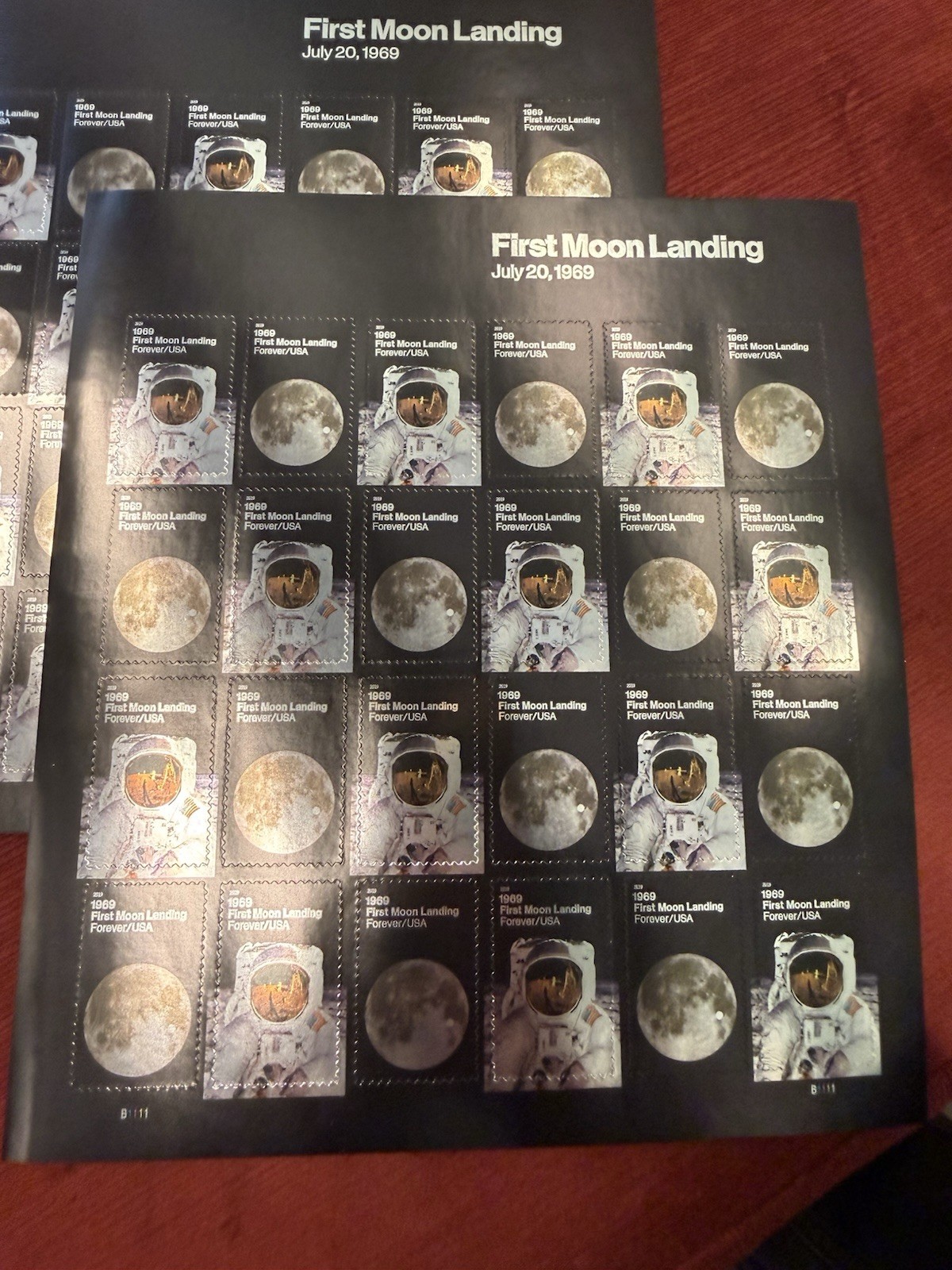 120 Forever Stamps – First Moon Landing 2019 Forever stamp 5 Sheets. Letters