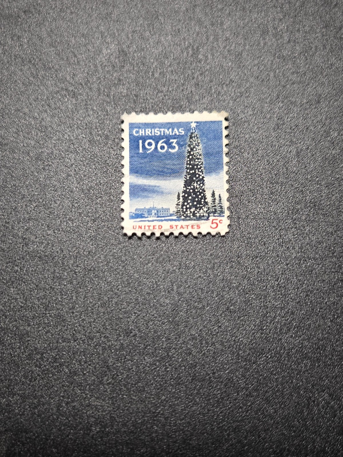 Stamp #124, 5 cent, Christmas tree – mint, free shipping