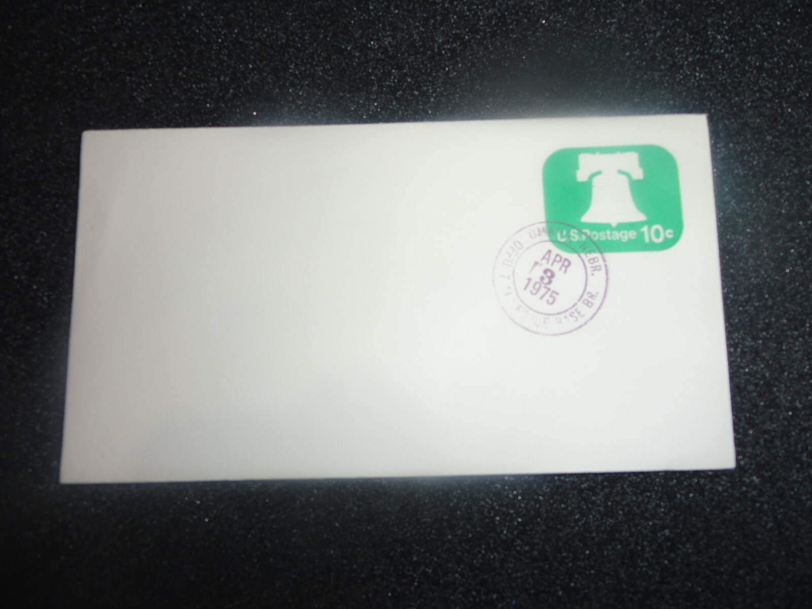 5 – U.S. Postage 10 Cent Offutt AFB Envelopes – Liberty Bell Green E34