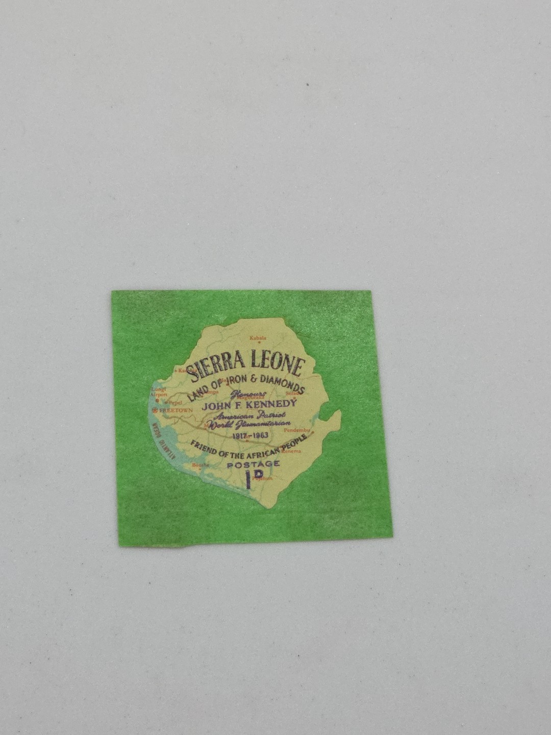 Sierra Leone World’s 1st Self-adhesive Postage Stamp