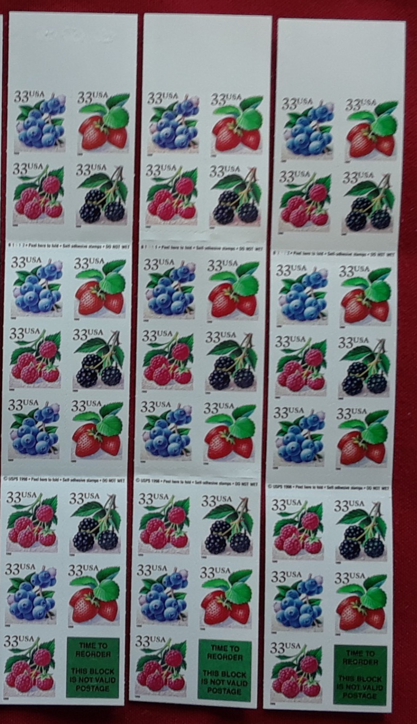 TWO x 20 = 40 of MADONNA & CHILD 42¢ US Christmas Stamps by Botticelli # 4359a