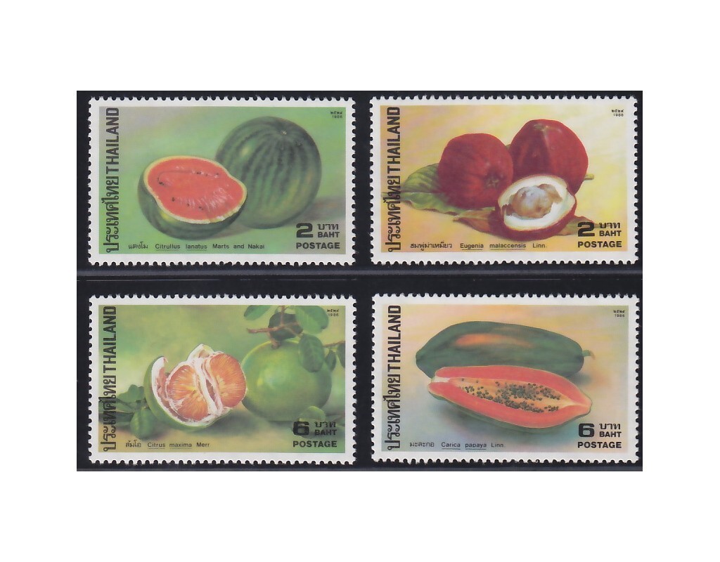 Thai fruit stamps (set of 3)