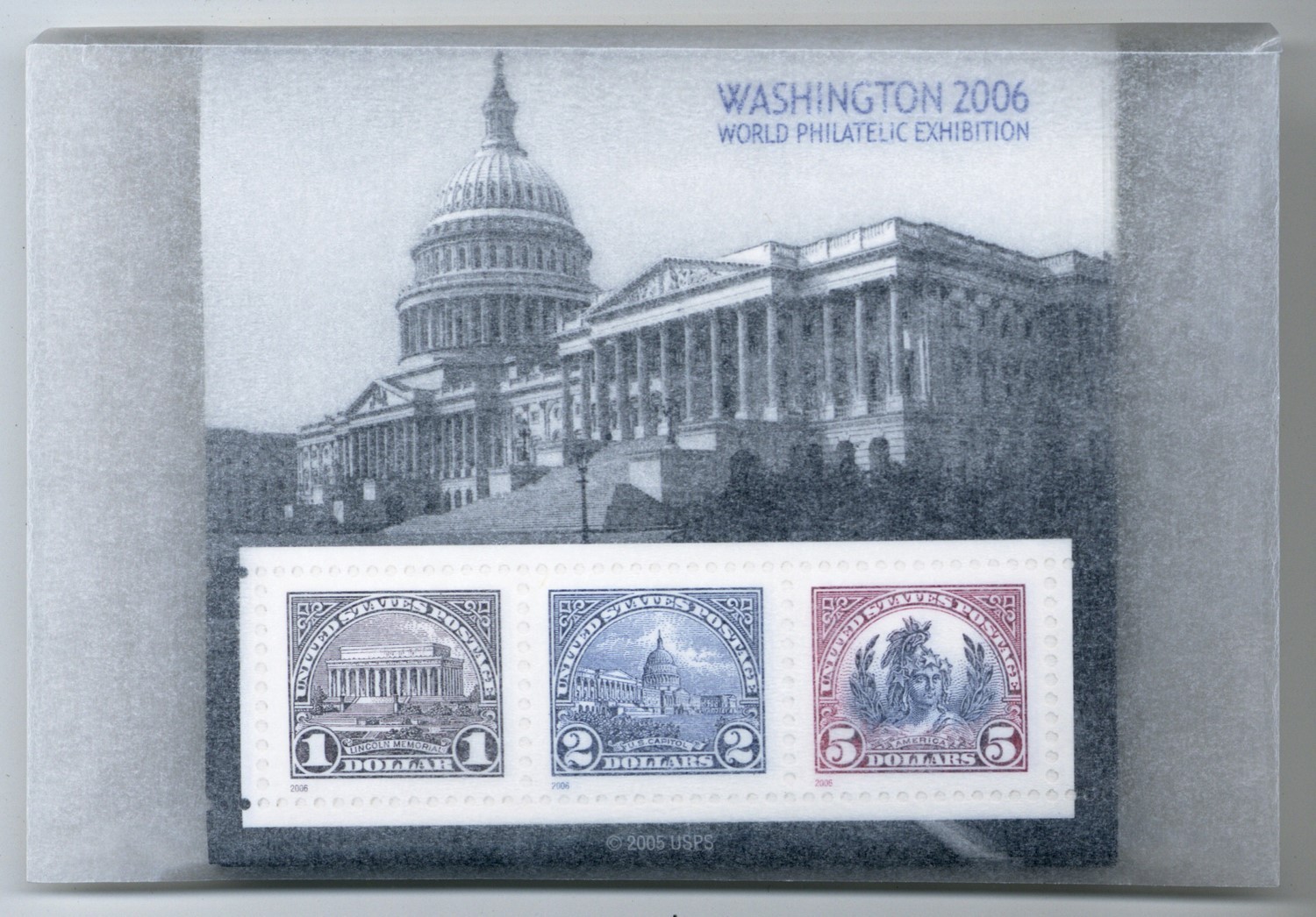 4075, MNH $1-$5 – 25 X Wash DC Souvenir Sheets – Face Value $200.00 Stuart Katz