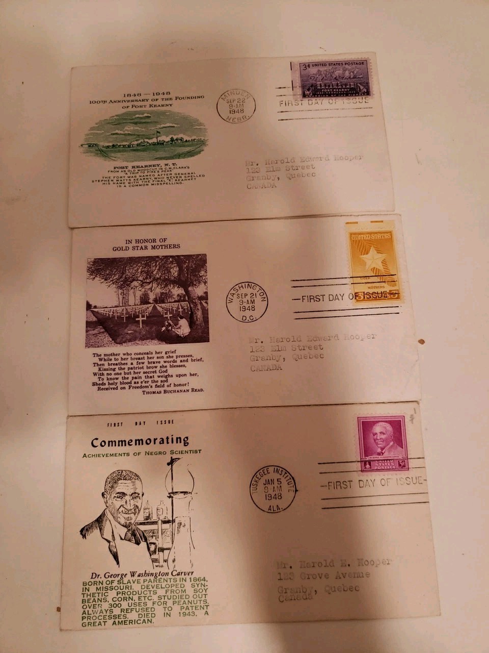 Lot of 38 — First Day Cover Issue Stamp FDC — 1948’s Mix Lot
