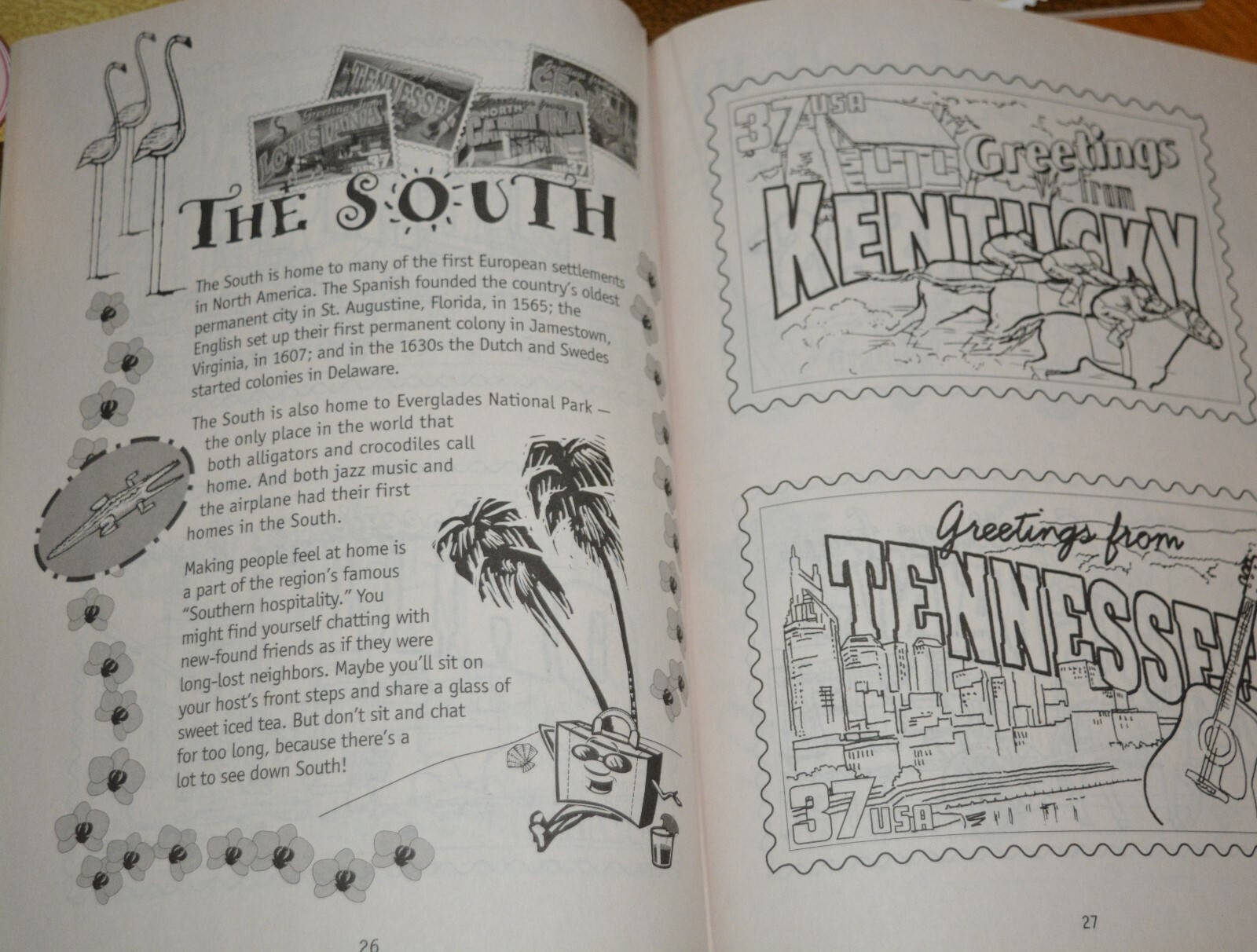 5 RARE NEW COPIES USPS COLORING & ACTIVITY BOOK GREETINGS FROM AMERICA