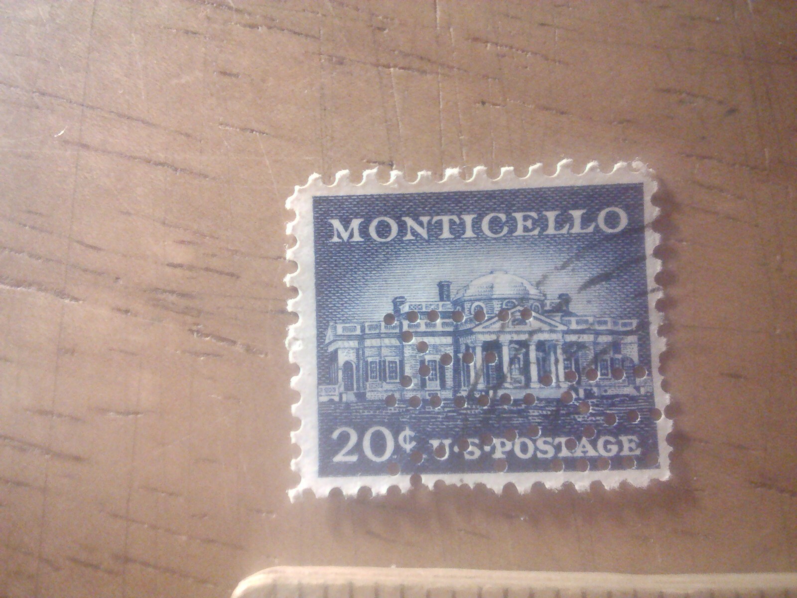 1956 20c Monticello. Liberty Series.