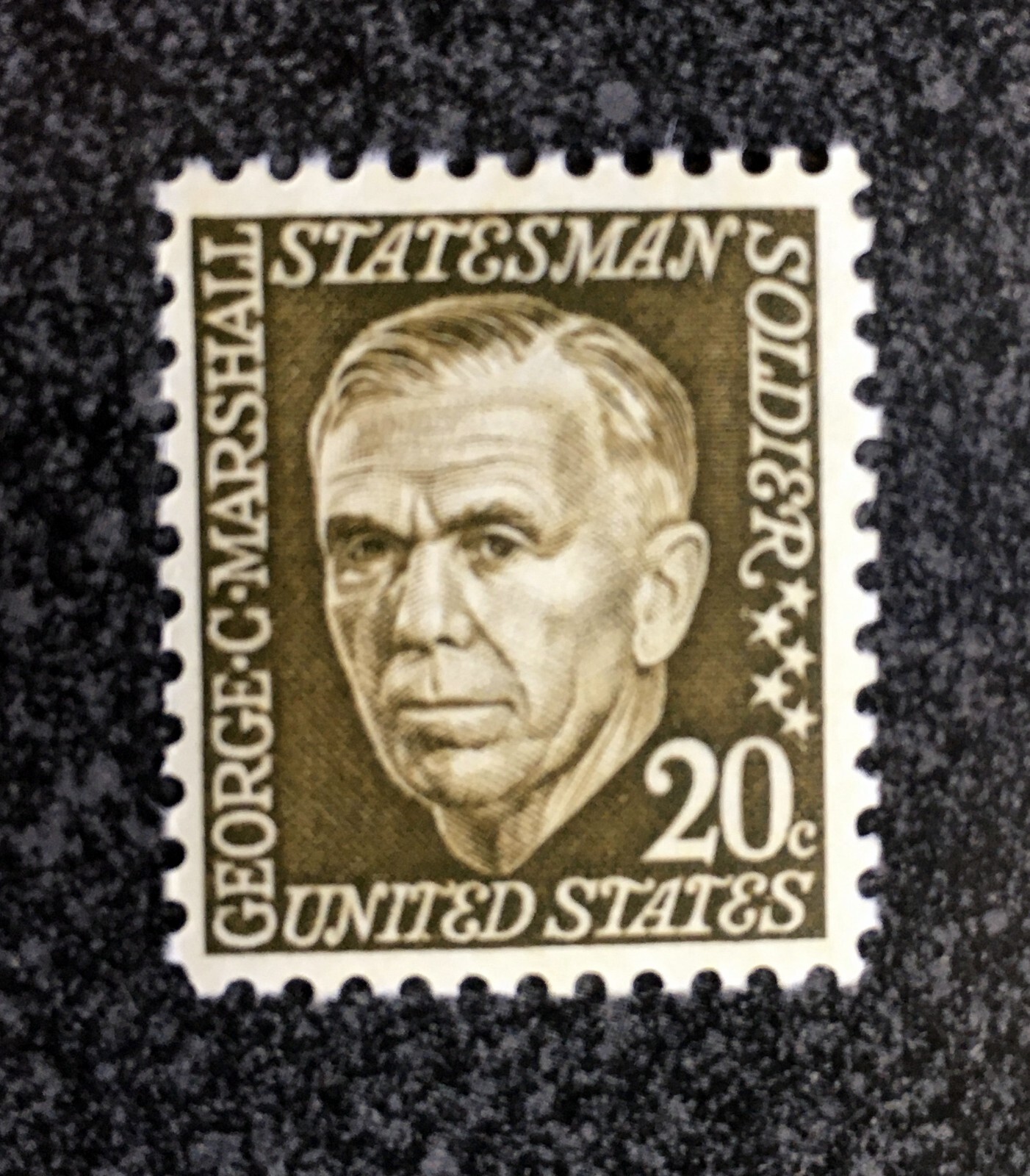 1967US #1289 20c George Marshall Statesman Soldier – Set of 10 Stamps Mint