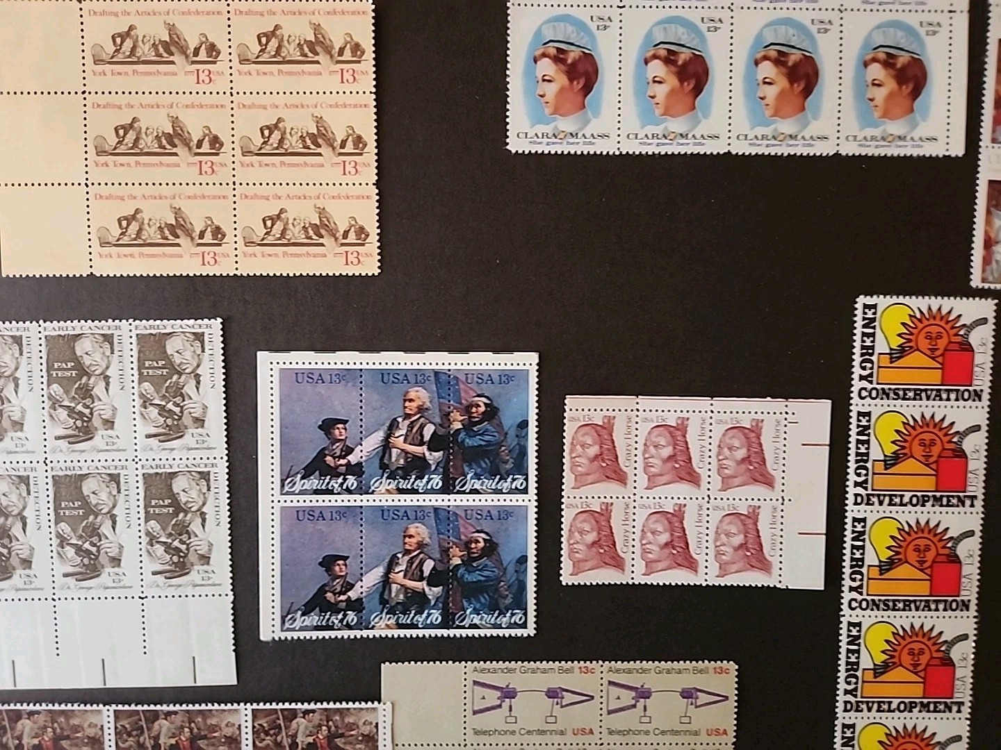 Lot Of 1855 USPS stamps. All 13 Cents. Vintage 70s. FV $241. Liberty Bell.