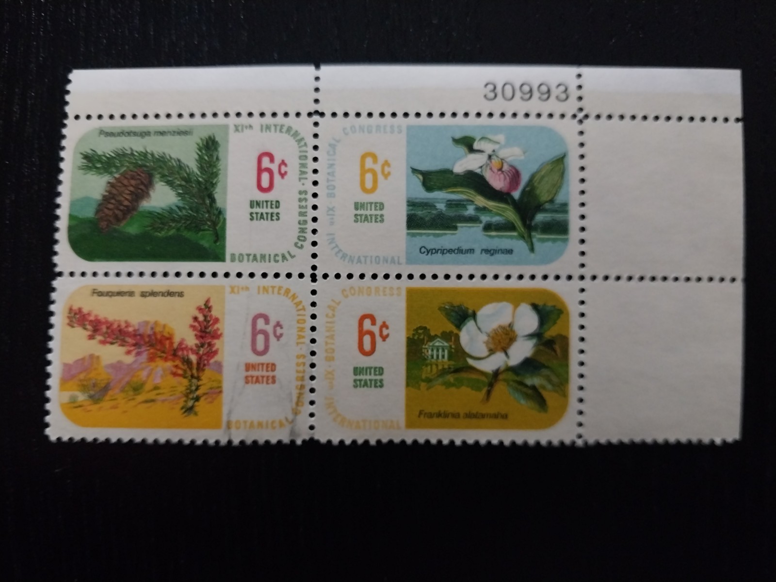4 Stamps United States Postage 6 Cents Biotanical Gardens Unused