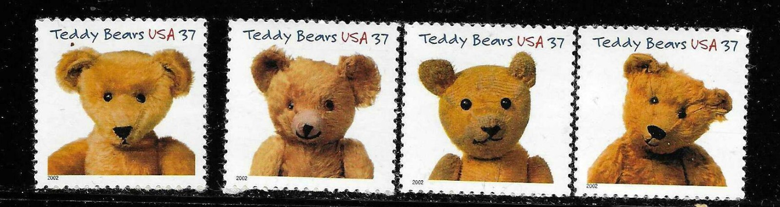 USA SC # 3653-3656 Teddy Bears . MNH