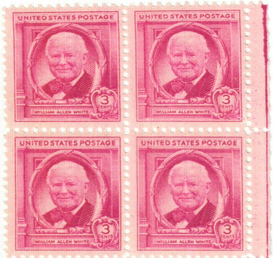 United States 3¢ 1948 William Allen White Postage Stamp #960 x 100 Singles