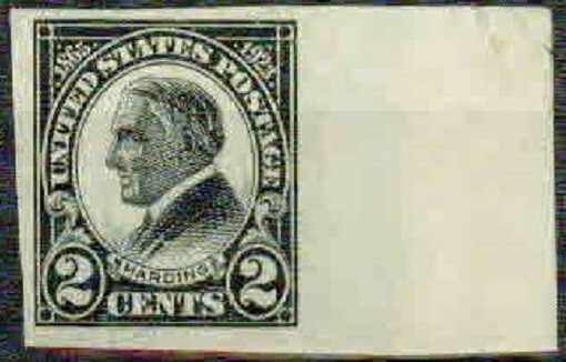 U.S.A.-1923–HARDING IMPERF. -F-VF*