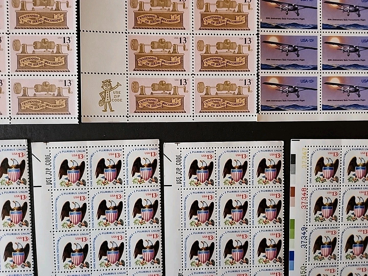 Lot Of 1855 USPS stamps. All 13 Cents. Vintage 70s. FV $241. Liberty Bell.
