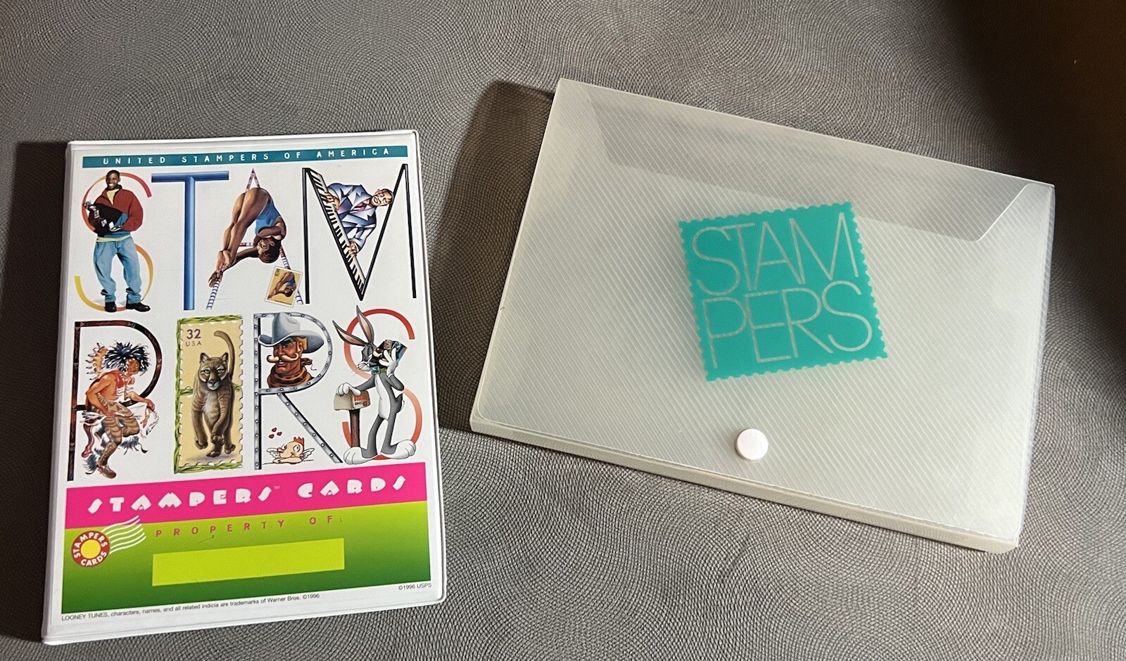 1996 USPS Stampers Starter Kit Binder And Case