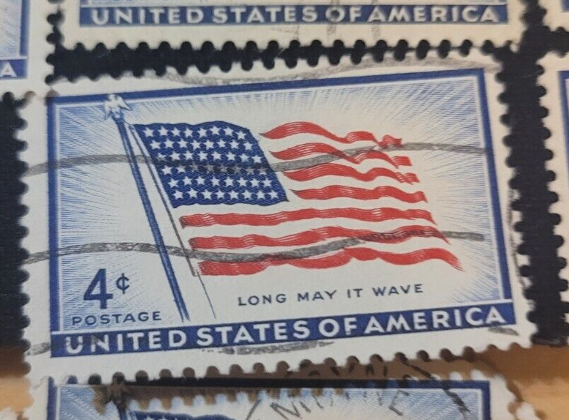 # 1092 – 1957 3¢ Oklahoma Statehood Used 1 Stamp + 2 FREE Stamps