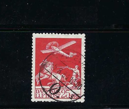 Denmark Scott C3 Airmail. Used. CV = $72.50