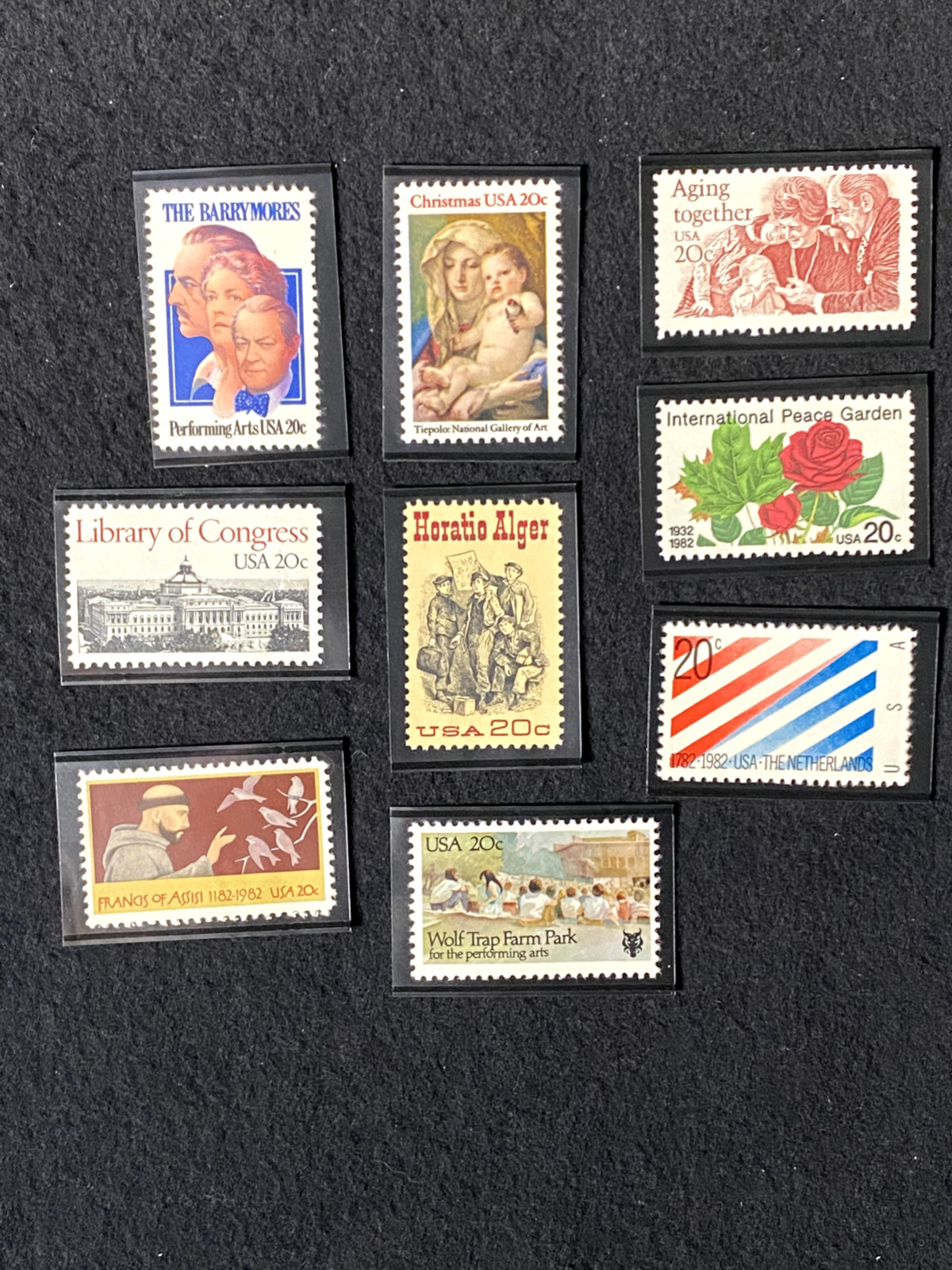 1982 USPS Commemorative Stamp Set 882 New never used Jackie Robinson, Washington