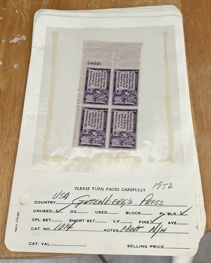 1952-1954 US STAMPS MANY DIFFERENT ALL APPEAR TO BE IN EXCELLENT COND 48 IN ALL