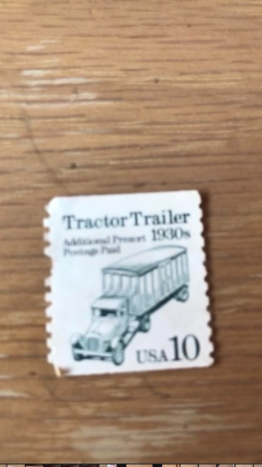 1994 10c Transportation Series Tractor Trailer 1930s Stamp