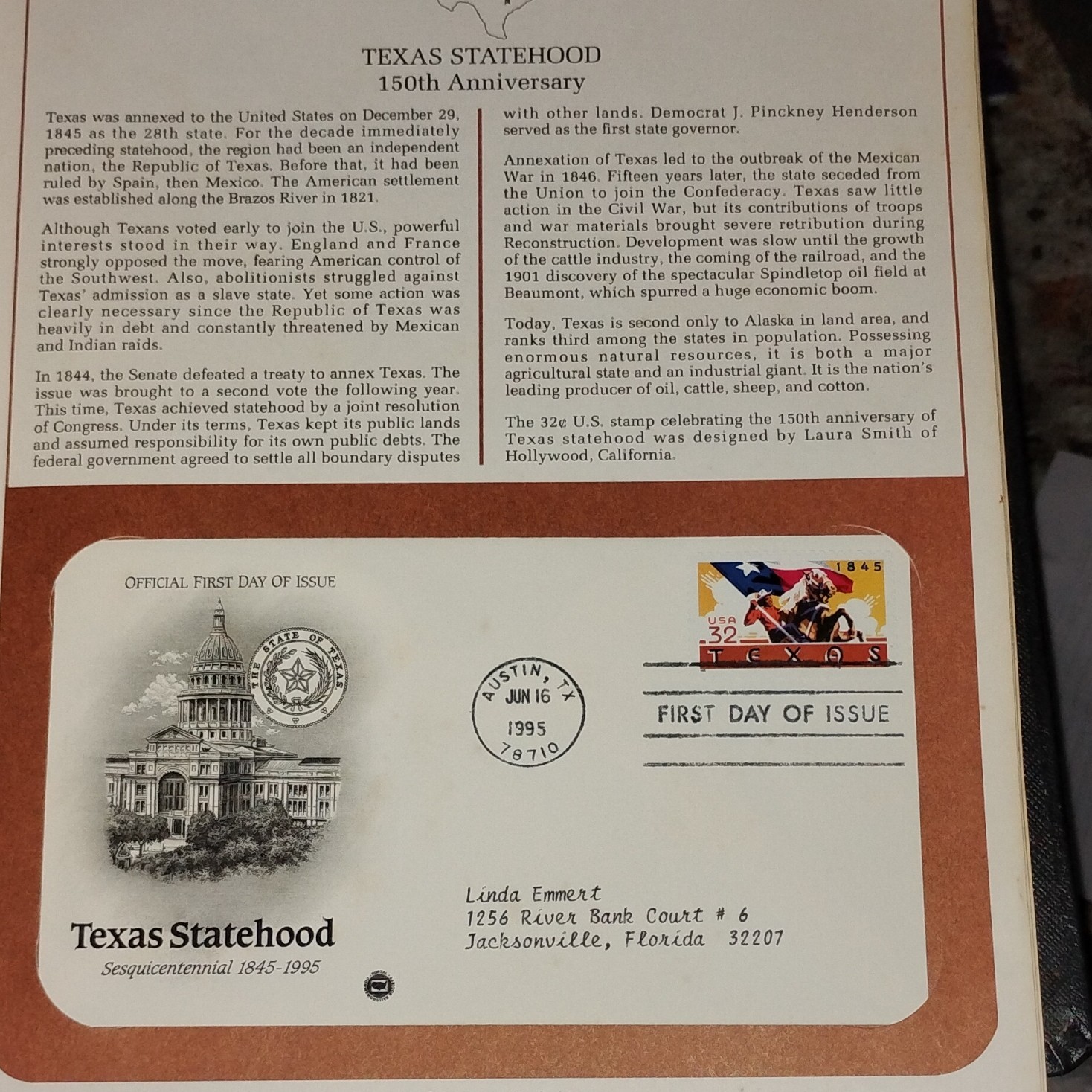 Postal Commemorative Society U.S. FIRST DAY COVERS AND SPECIAL COVERS