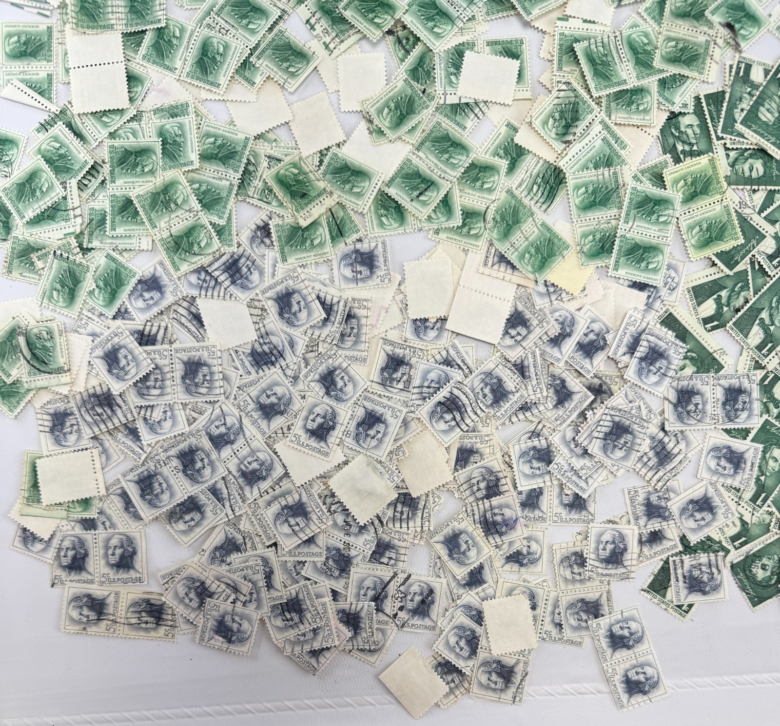 Cancelled Vintage US Large Presidential Definitive Stamp Lot