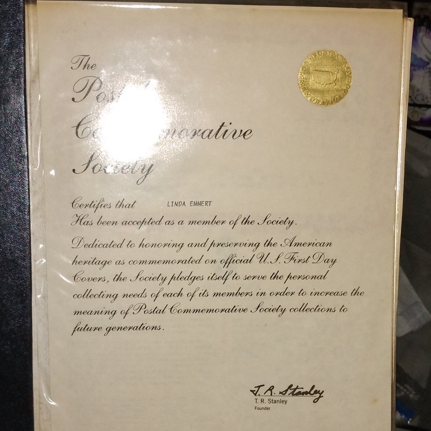 Postal Commemorative Society U.S. FIRST DAY COVERS AND SPECIAL COVERS