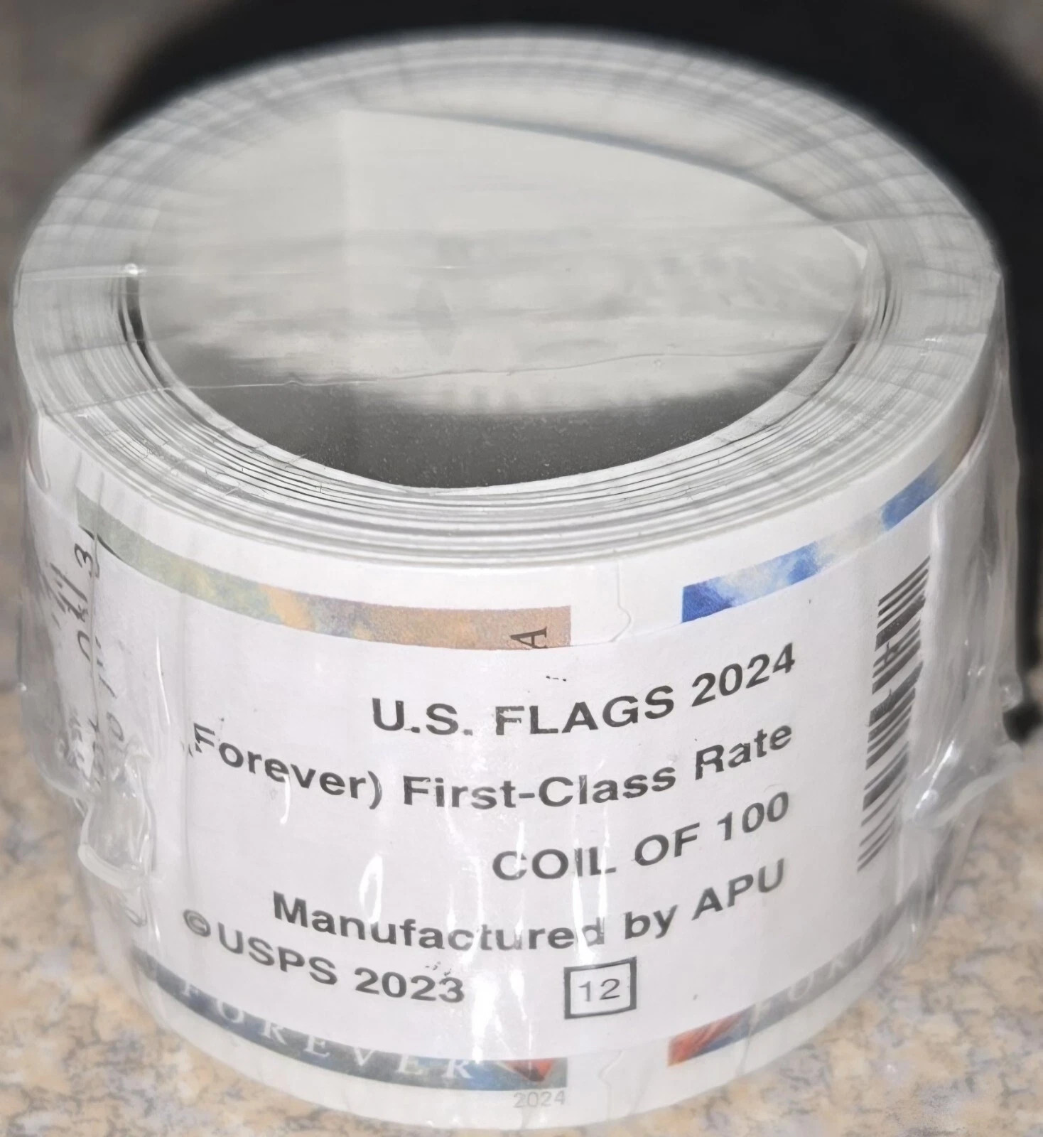 USPS 2024 U.S. FLAG FOREVER STAMP-COIL OF 100-UNOPENED