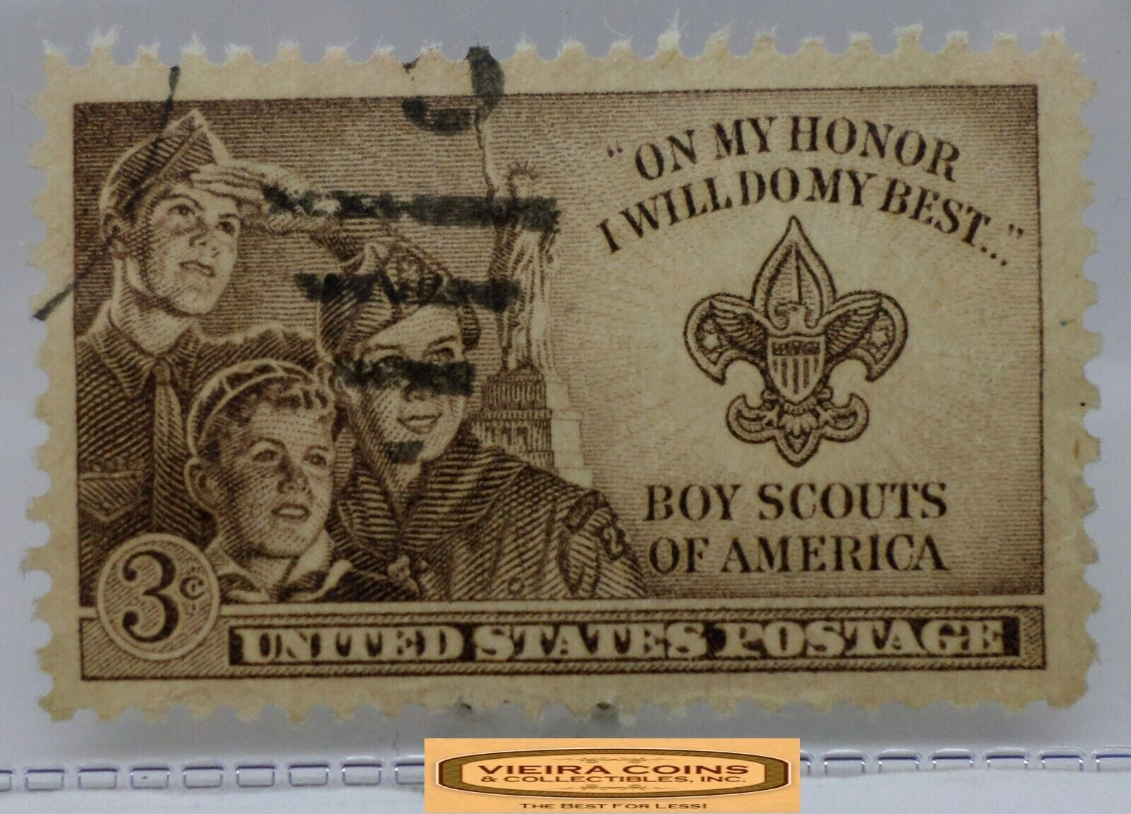 USA Postage Boy Scouts of America 3 Cents Stamp – #S42053NQ