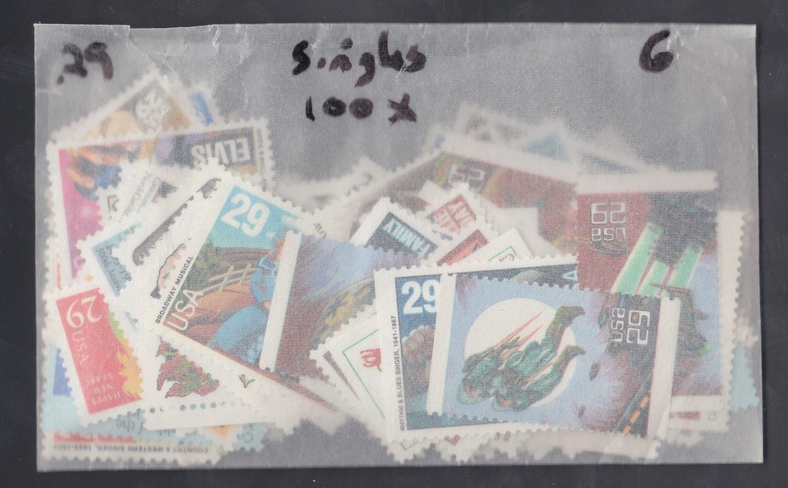 US Discount Bulk Postage – $290 Worth of 29 Cent Stamps, 1000 Stamps Below Face!