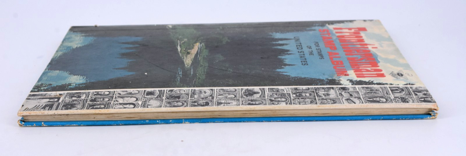 VTG FRONTIERSMAN STAMP ALBUM United States Stamps Whitman 1967 300+ Stamps