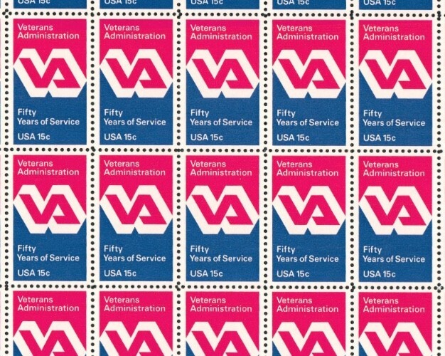 Unites States 15¢ Veteran Administration Postage Stamp #1825 Pack of 100 Singles