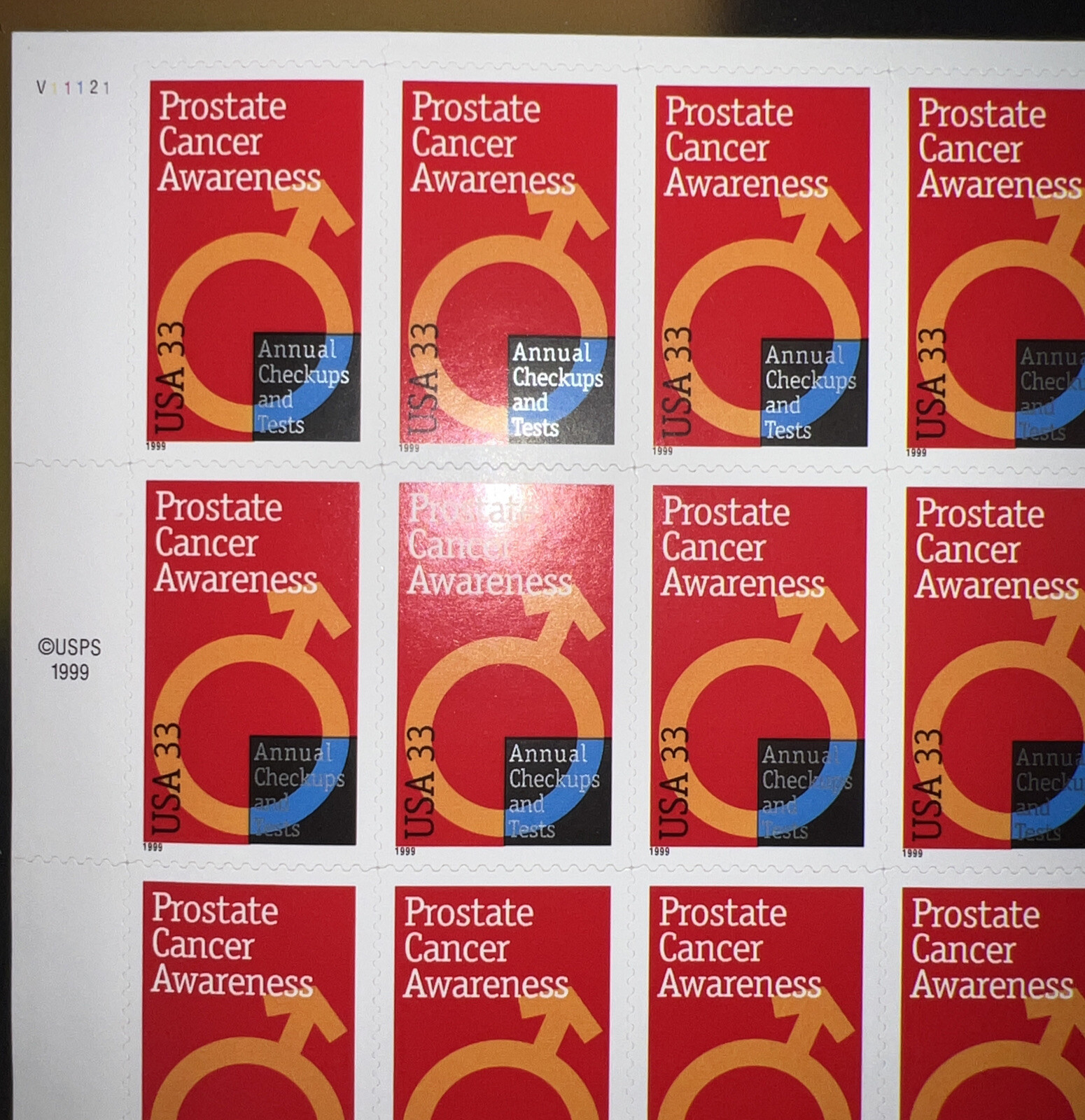 See Photos. SCOTT # 3315-PROSTATE CANCER AWARENESS