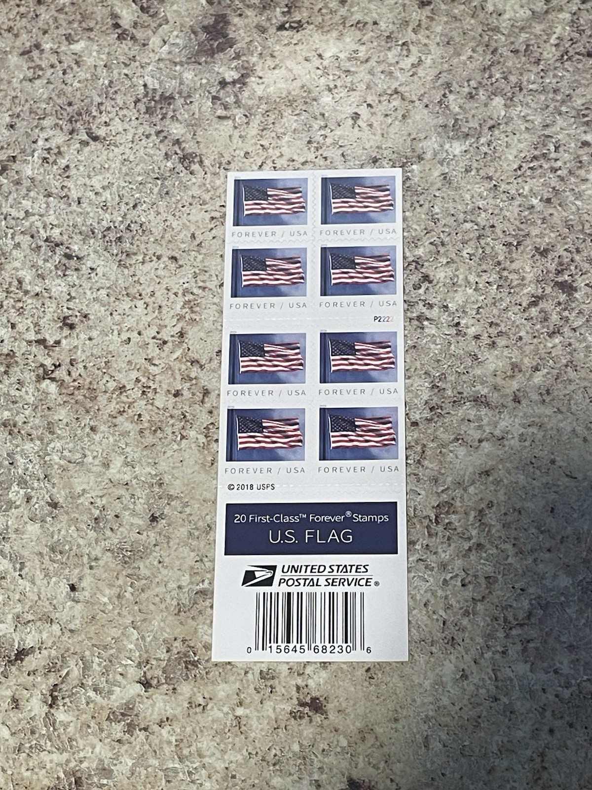 US Flags – USPS Forever Stamps (2019) Full Booklet Of 20 Stamps MNH