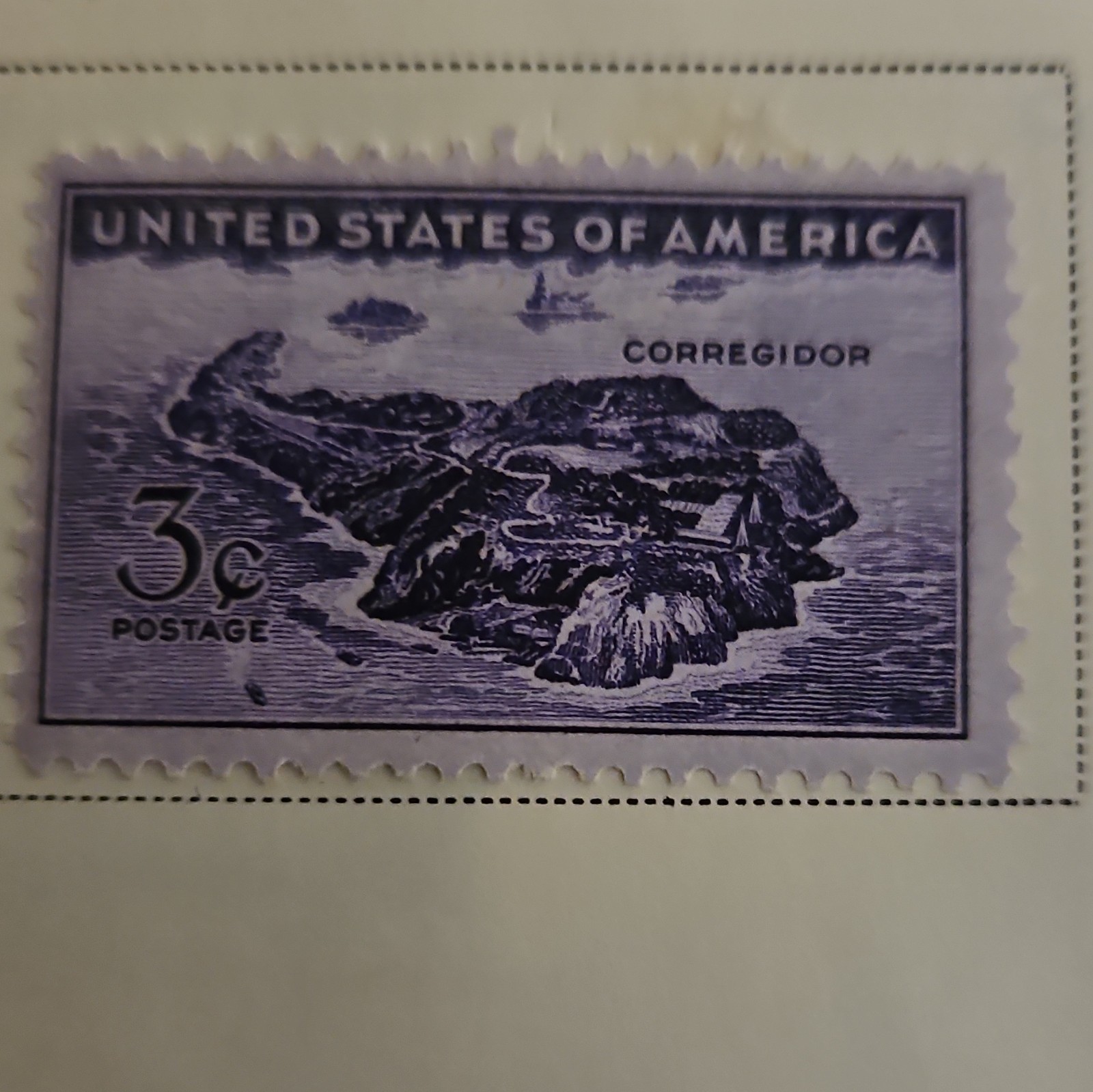 United States Postage Stamp Album Page Lot WWII/UN/Florida/Motion Pictures 3c 5c