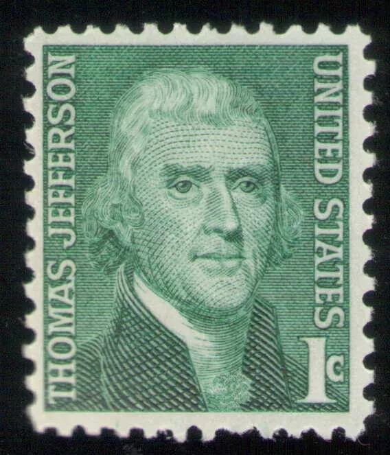 USA 1968 – President Thomas Jefferson, Prominent American – MNH Stamp—Sc.#1278